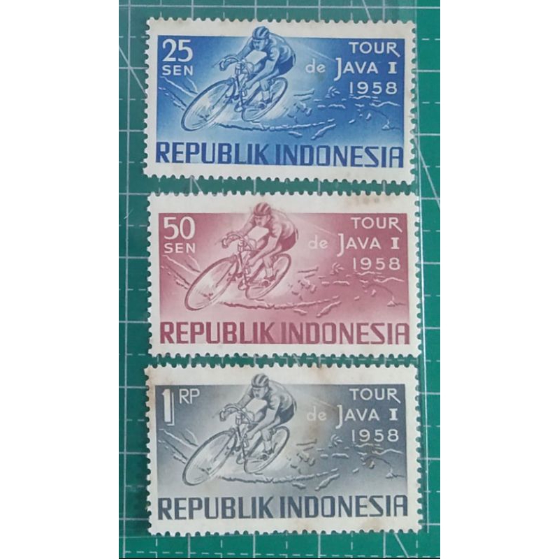 

Prangko Lawas RI Set Lengkap Tour De Java Thn 1958
