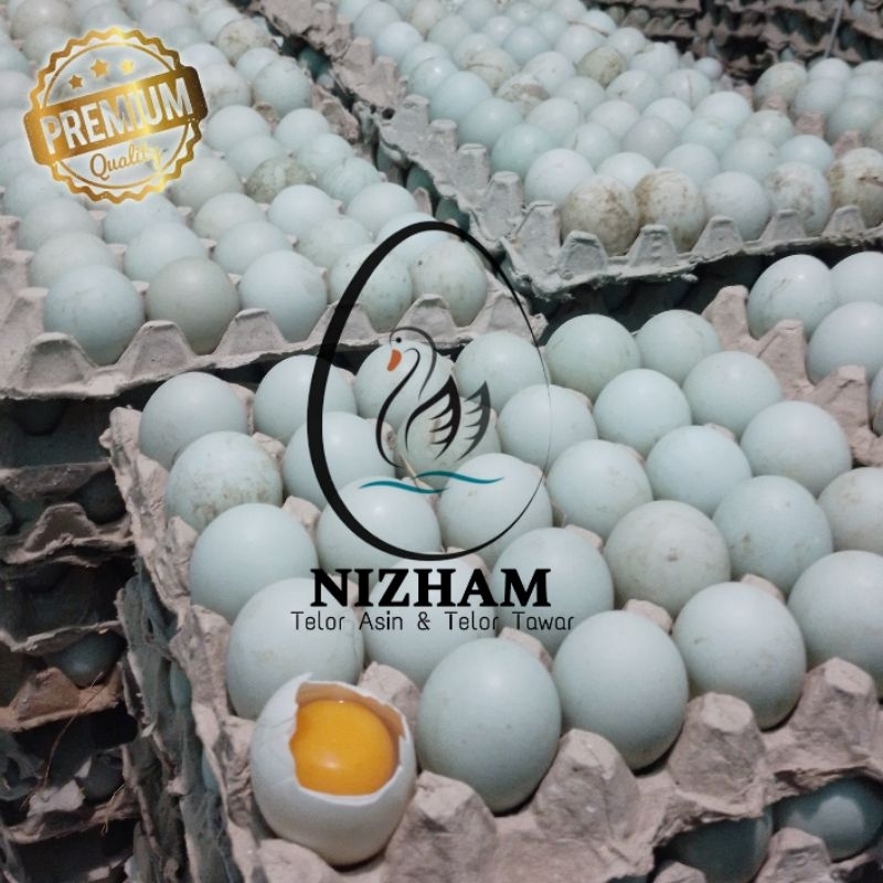 

Telur bebek mentah ukuran sedang isi 10butir