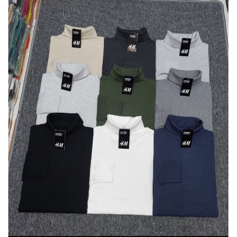 turtleneck leher tinggi kaos turtleneck kaos leher tinggi