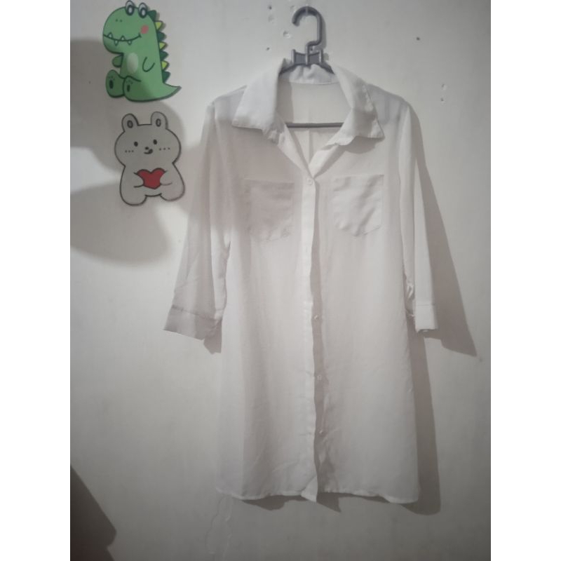 kemeja putih cewek sifon