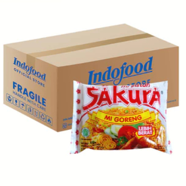 

1 CTN Mie Instan Sakura Goreng 60G Isi 40 Bungkus