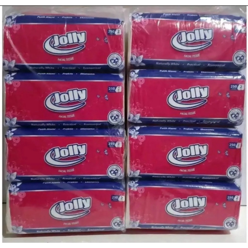 Tissue Jolly 4 pcs 250 sheet promo