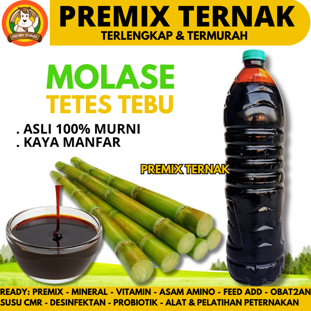 MOLASE TETES TEBU 1,5 KG - Tetes Tebu Molasses Murni Kental Berkualitas