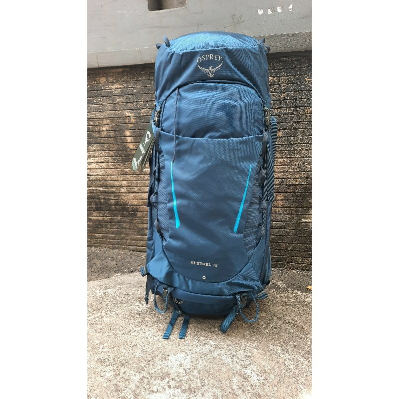OSPREY KESTREL 38 BLUE BACKPACKING TAS GUNUNG HIKING TREKKING TRAVELING