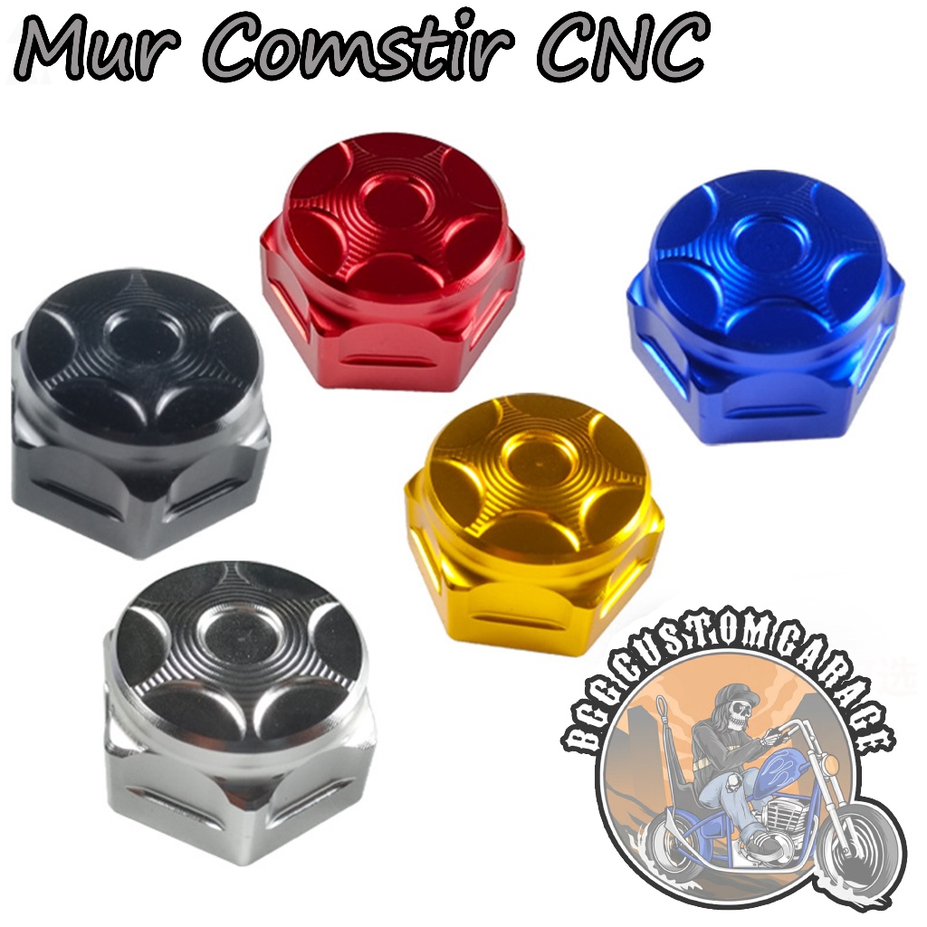 Mur Segitiga Comstir CNC . Nut Komstir Tiger CB Megapro Scorpio Satria FU