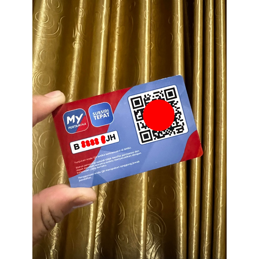 KARTU BARCODE PERTALITE SOLAR - SUBSIDI TEPAT - KARTU BENSIN - SOLAR - PERTALIT - BENSIN