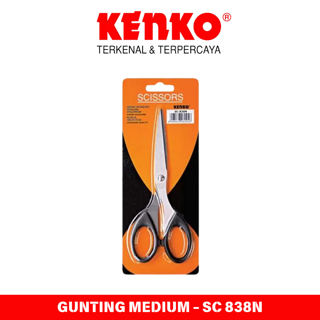 

Gunting Stainless Anti Karat Serbaguna Ukuran Sedang KENKO 838N HITAM