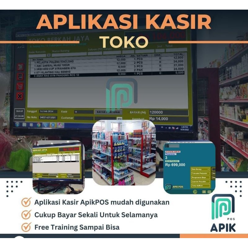 APLIKASI KASIR TERMURAH desktop pc offline toko minimarket
