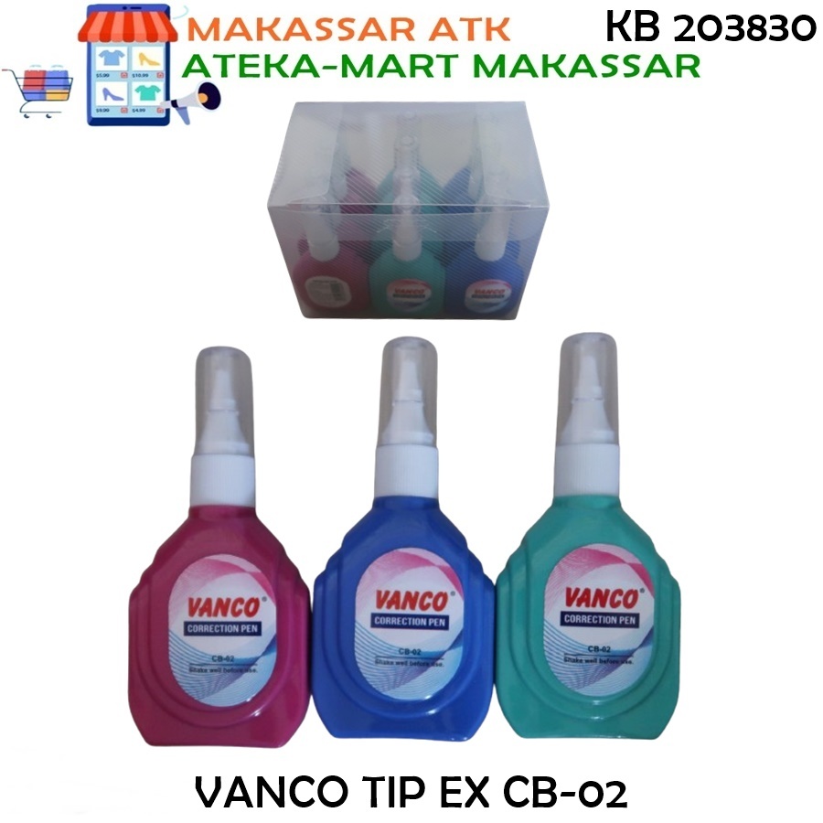 

[BOX/12PCS] VANCO TIP EX CAIR CB-02 MURAH