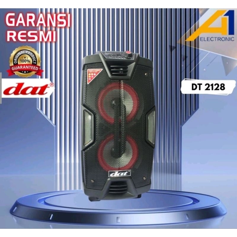 SPEAKER PORTABLE DAT DT2128/DT 2128 8INCH 2MIC ORIGINAL