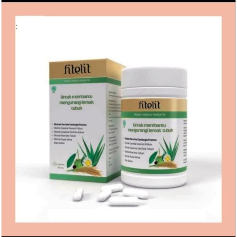 FITELIT Asli Original Obat Pelangsing Badan Terbaik Fitelit Suplemen Diet Halal Bpom Terlaris