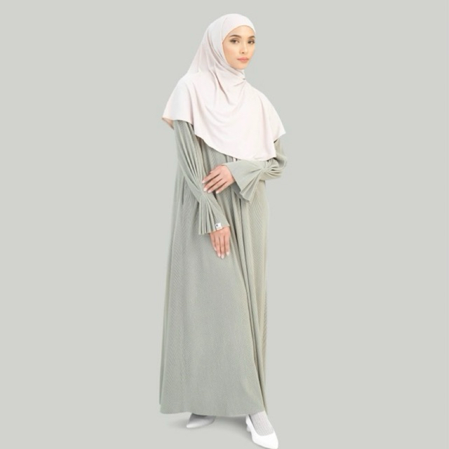 Prelove Pleats Dress Khalewale Sage L