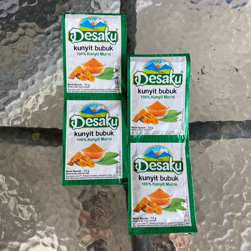 

Desaku Kunyit bubuk Kemasan 8 gram isi 12 Pcs murah & berkualitas