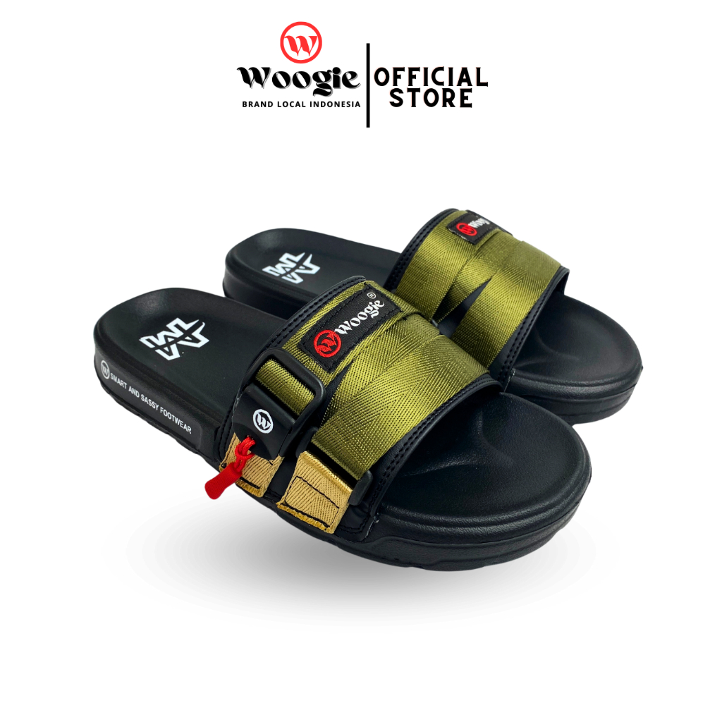 Sandal Woogie Gery Selop Pria Wanita Tali Casual Premium