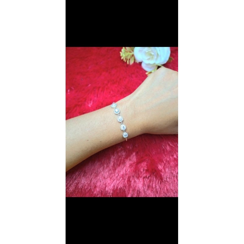 Gelang Perak Permata