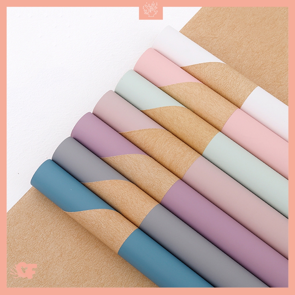 

Kertas Buket Bunga Twotone Vintage Flower Wrapping Paper Cellophane KB6055
