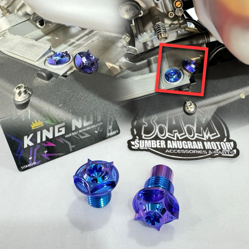 BAUT STOPER & SWIT NETRAL PNP RX-KING BAHAN TITANIUM GRADE 5 THAILAND / Rxk Rxking Rx king Rxs Yt Se