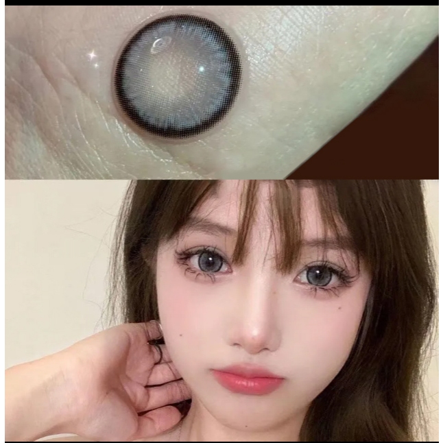 (COD)Sepasang lensa kontak berwarna diameter 14.2MM softlens soflen mata soflen soplen murah soflen 