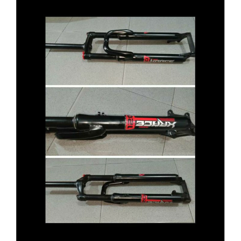 fork depan sepeda mtb pacific 27.5 lock out travel 120mm oversize hitam SP 212