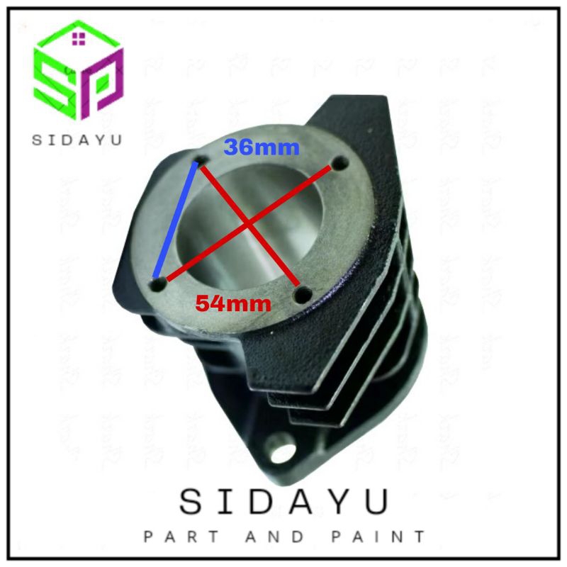 Blok Cylinder Mesin Kompresor Angin Lakoni Imola 125