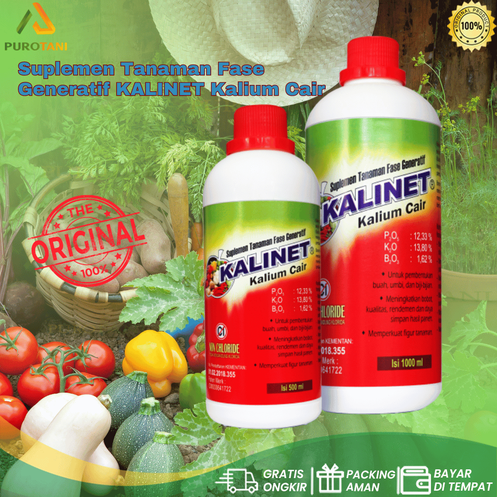 Kalinet Pupuk Kalium cair  Boron Suplemen Tanaman Fase Generatif Kalinet