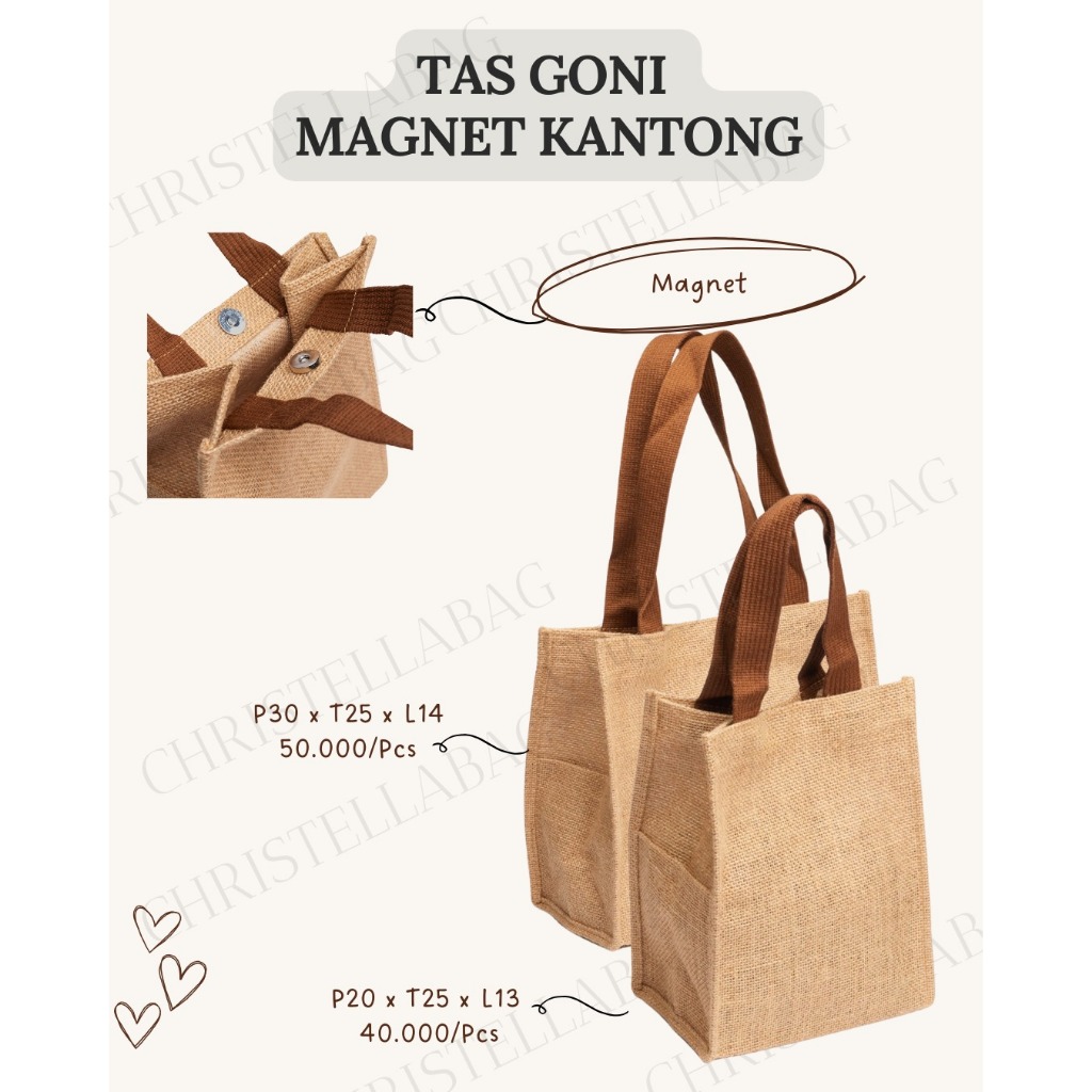 Tas Goni Magnet Choco | Tas Goni Premium | Tas Goni Tali Panjang | Tas Goni Tali Pendek | Goni | Han