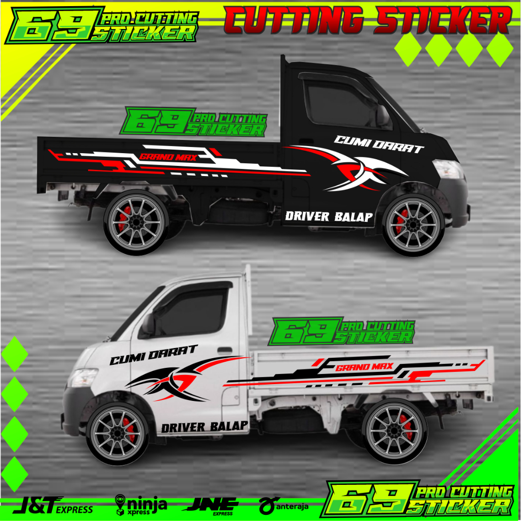 sticker cutting mobil pick up GRAND MAX type pick up lain bisa