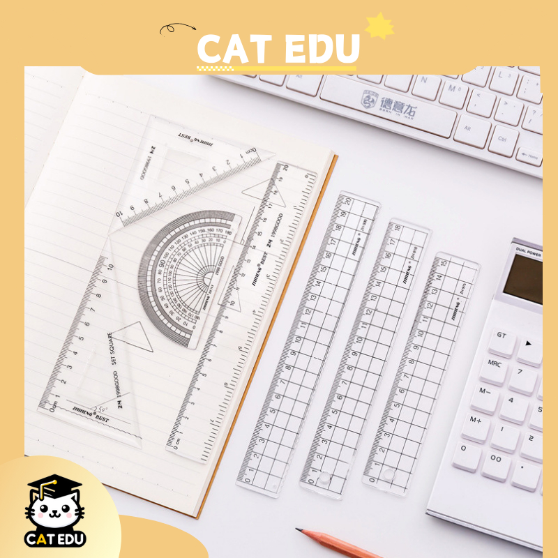 

15CM Penggaris TRANSPARAN Penggaris plastik akrilik