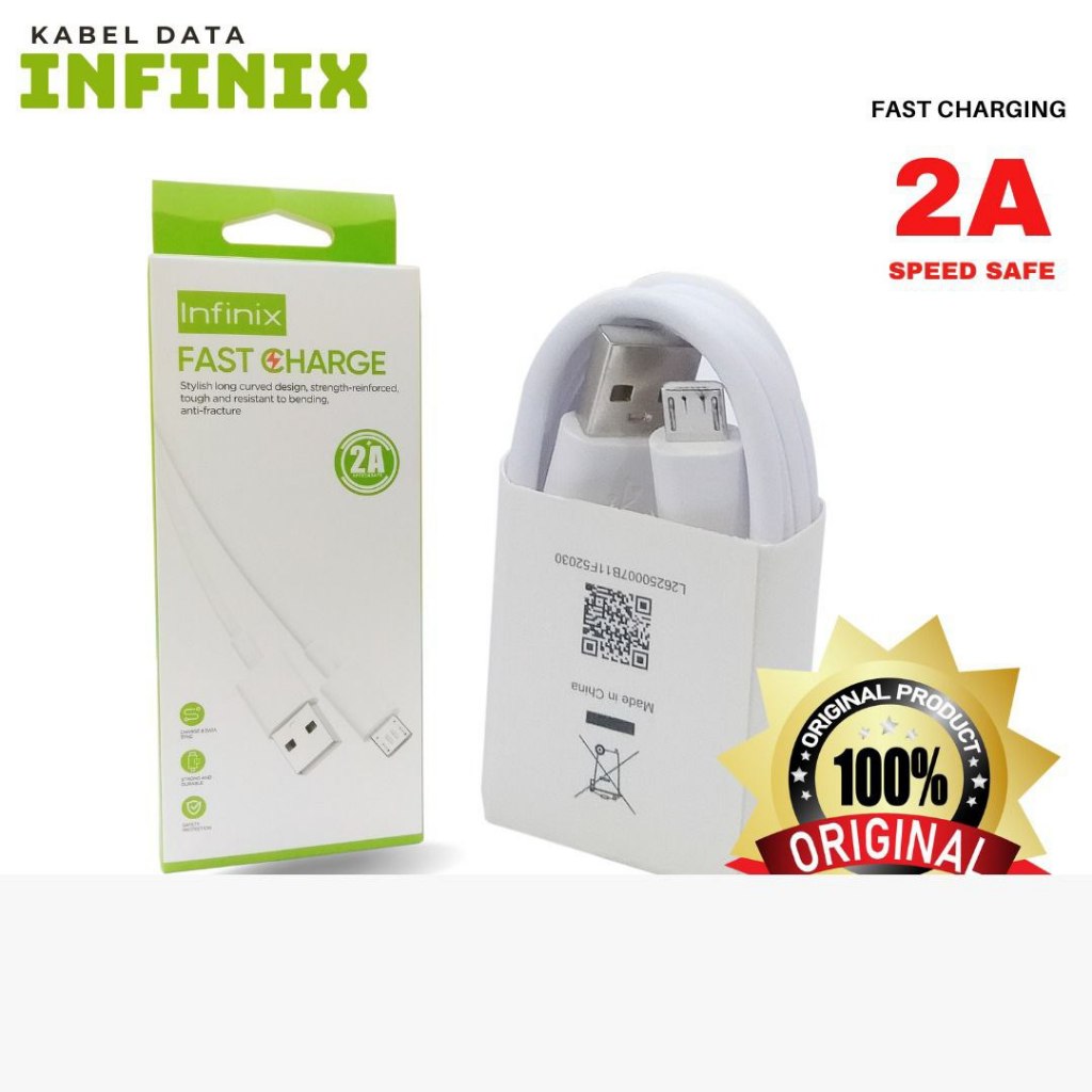 KABEL DATA INFINIX 18W ORITINAL FAST CHARGING KABEL BULAT BT