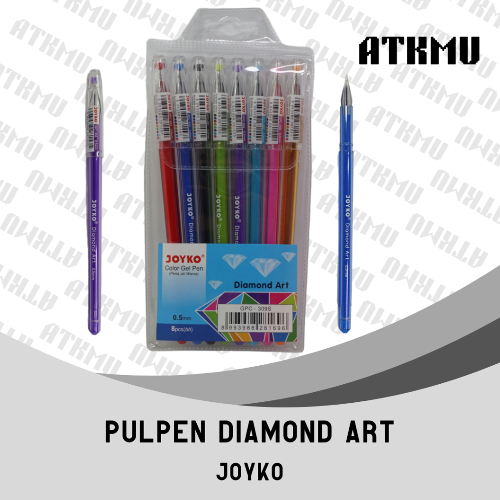 

Color Gel Pen Pena Jel 8 Warna Diamond Art JOYKO GPC-309S