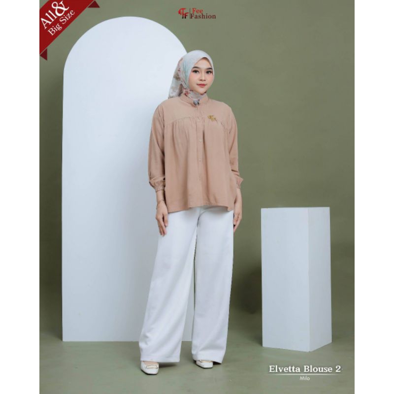 Elvetta blouse by fee fashion/atasan murah/atasan kekinian/atasan fee fashion