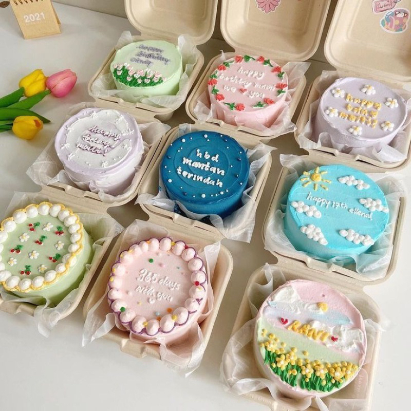 

Bento Cake Dadakan Bisa Pilih Warna