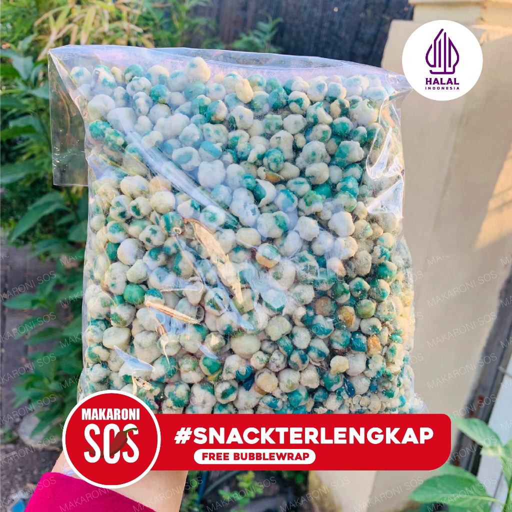 

Lezatoz_Genz 1 Kg Kacang Polong Ijo Tepung Terenak Snack Kiloan Makaroni Sos