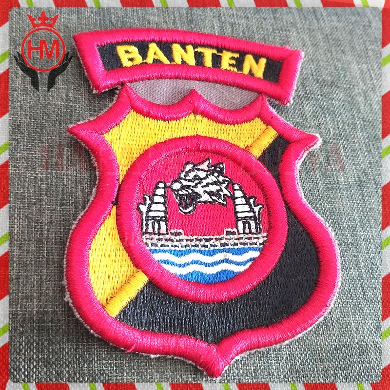 Bet Bordir Polda Banten Timbul Bordir Logo Polda Banten Bordir Timbul - HM