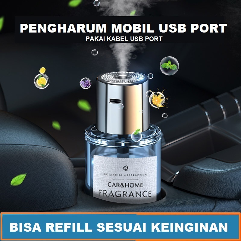 PERLENGKAPAN MOBIL - Humidifier Pelembab Pengharum Mobil CAR Tanpa Suara Home Office Air Aroma Terap