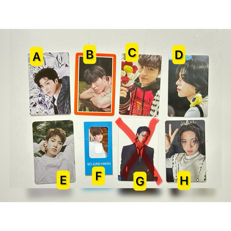 PC PHOTOCARD OFFICIAL JUNGHWAN TREASURE - reboot tfs tss hello