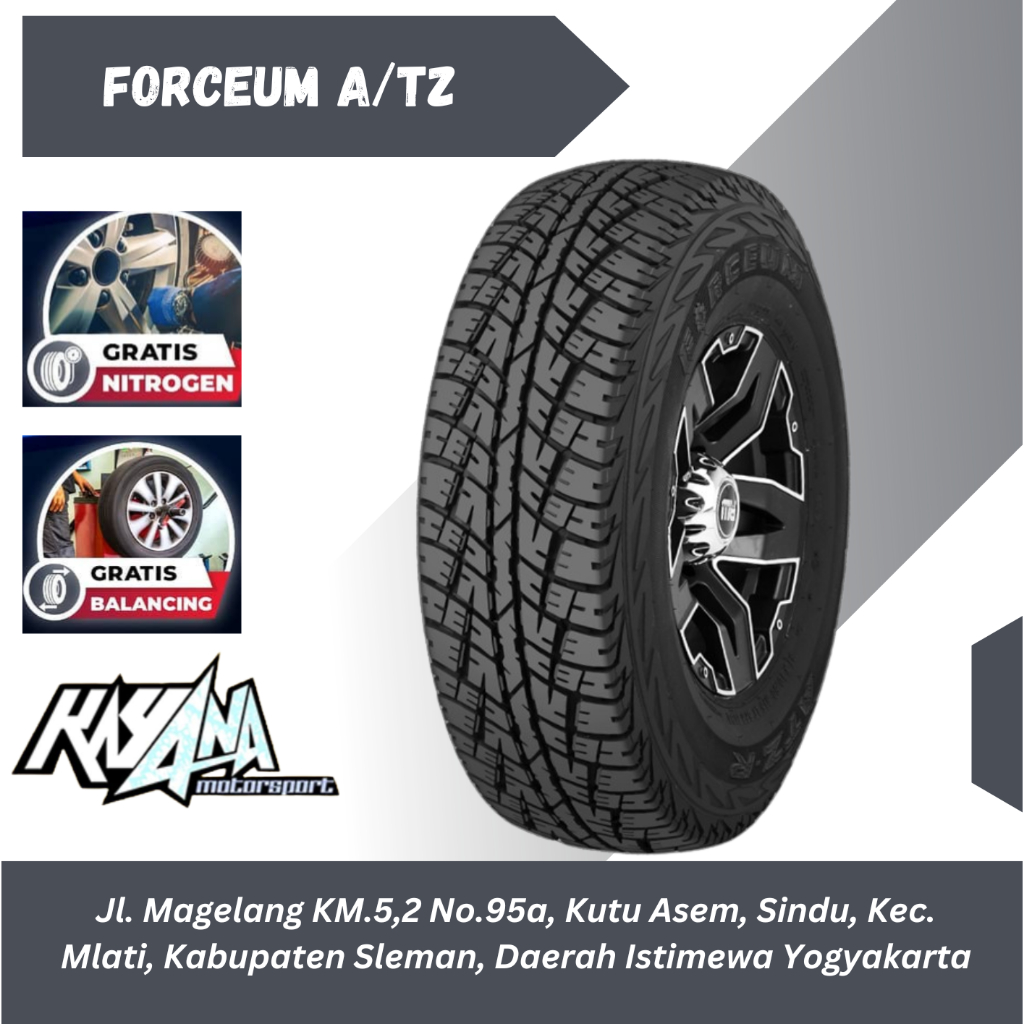 BAN SEMI OFFROAD 235/70 R15 MERK FORCEUM A/TZ BAN MOBIL TUBLES AWET 235 70 R15 (Gratis Pasang)