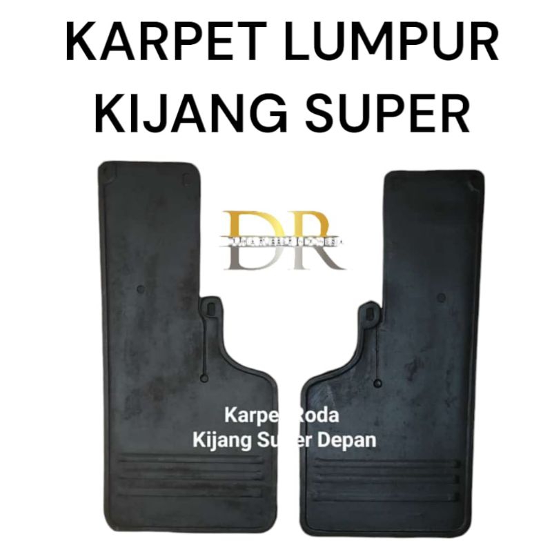 KARPET LUMPUR MUDGUARD KEPET MOBIL KIJANG SUPER/GRAND ( 2 LEMBAR )