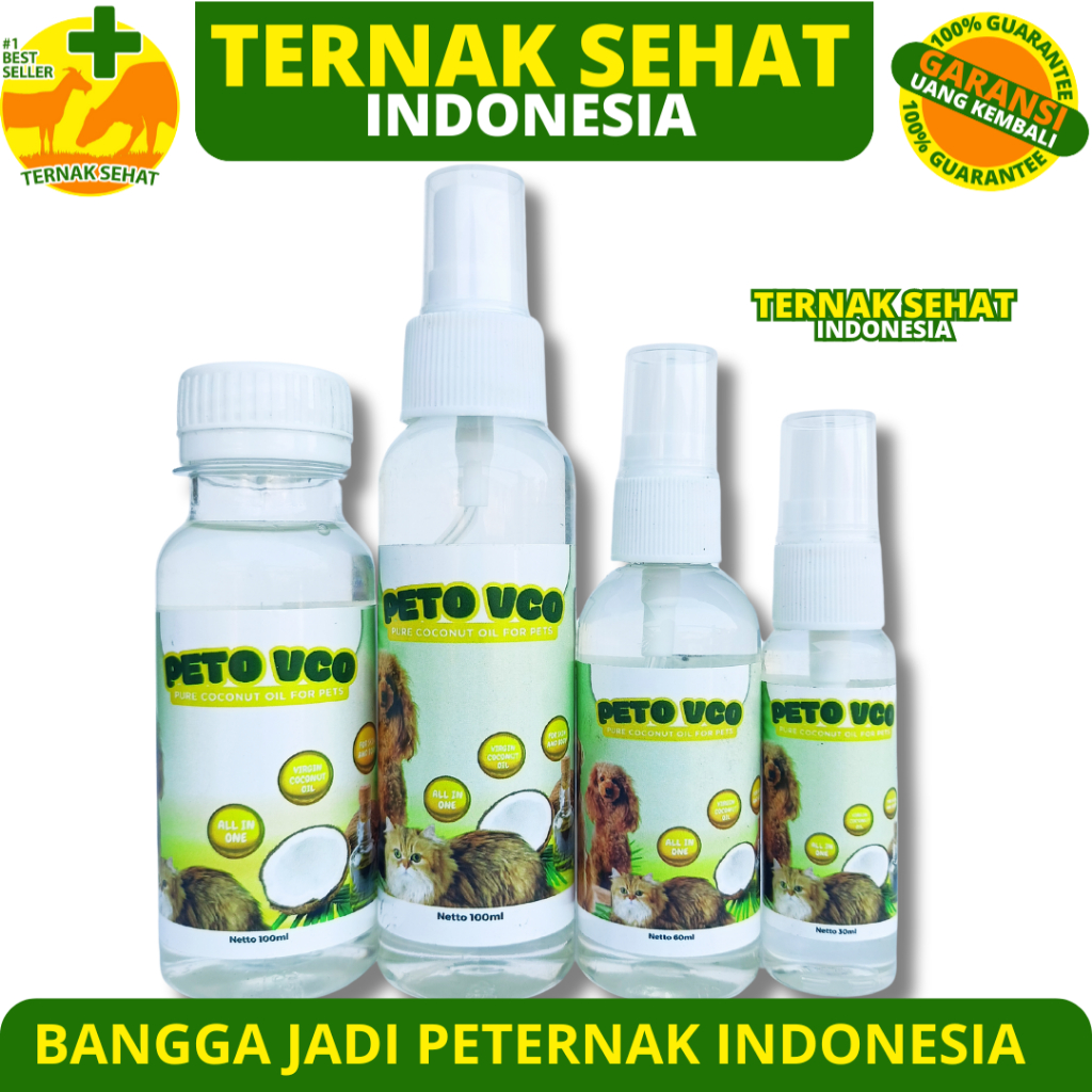 PETO VCO SPRAY - Obat Jamur Scabies Untuk Kucing Anjing Minyak VCO Virgin Coconut Oil