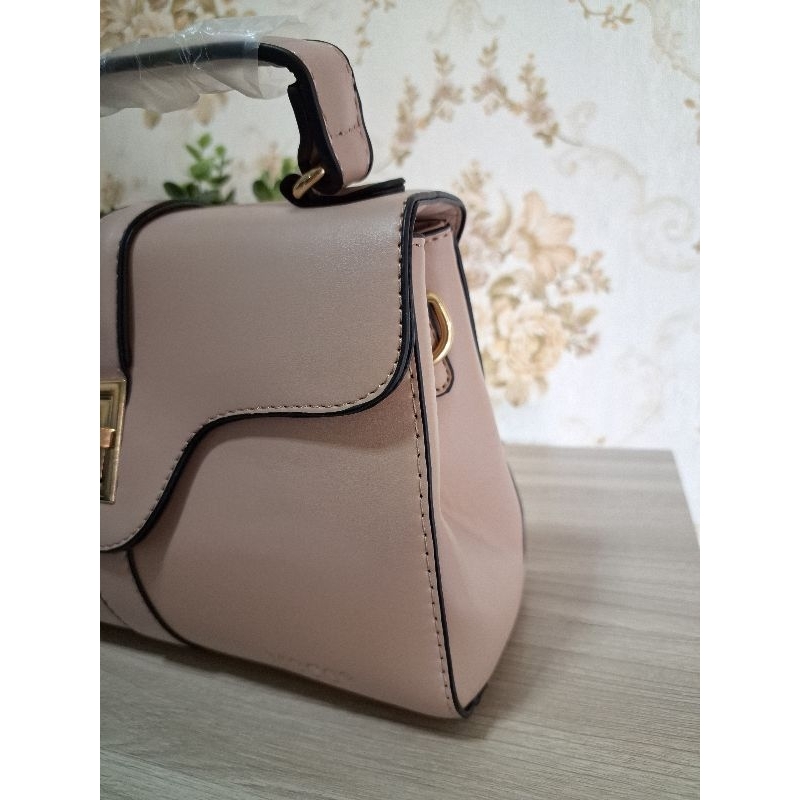 moco fashion tas wanita slempang warna khaki