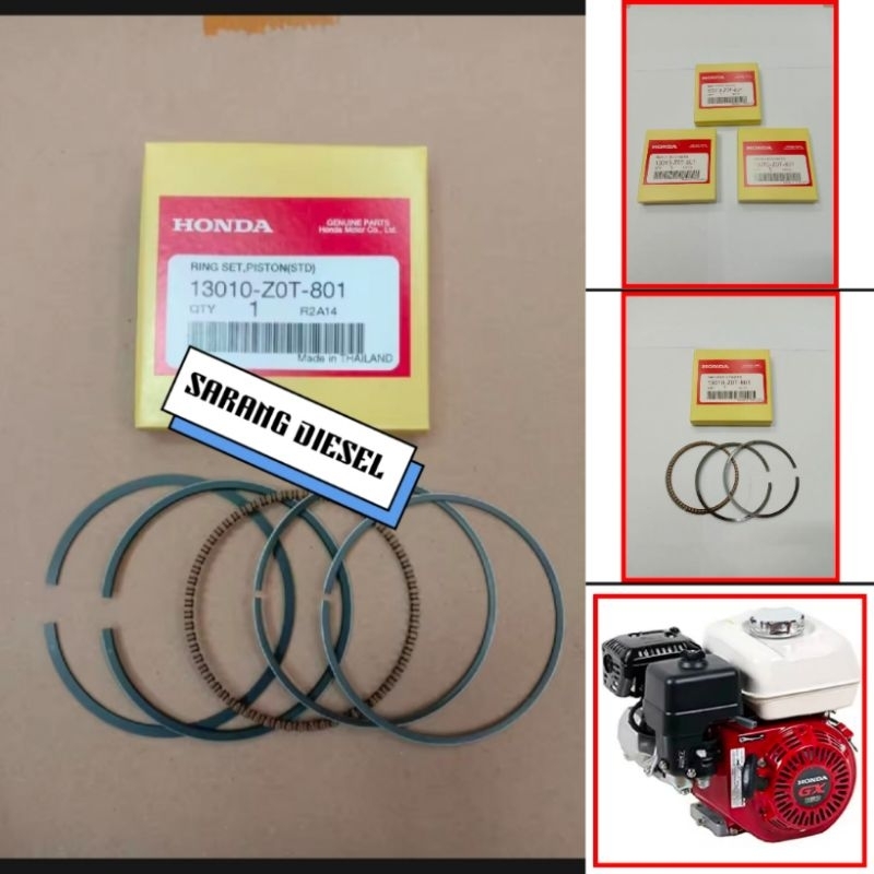 RING SEHER HONDA GX 160 STD, RING PISTON GX 160 STD ASLI HONDA ORIGINAL