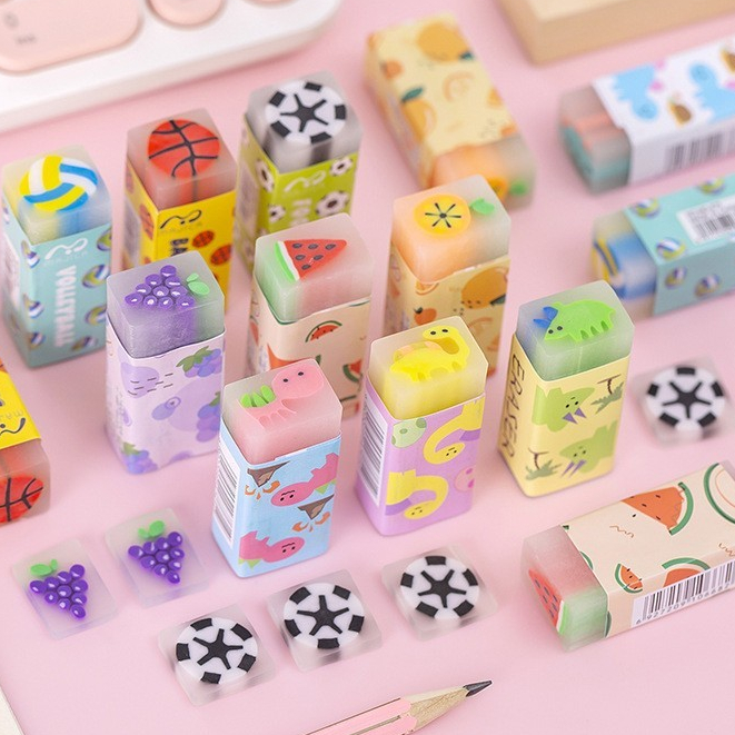 

enghapus Pensil Motif Buah Fruits Eraser Penghapus Karakter Lucu - OCEAN RANDOM
