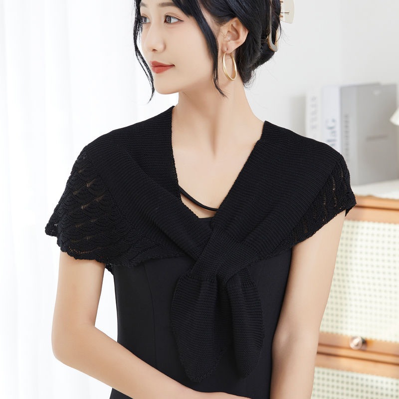 Promo Syal Selendang Rajut Wanita Korean Premium Aksesoris Baju Syal Kerah Rajut Syal Bahu Selendang