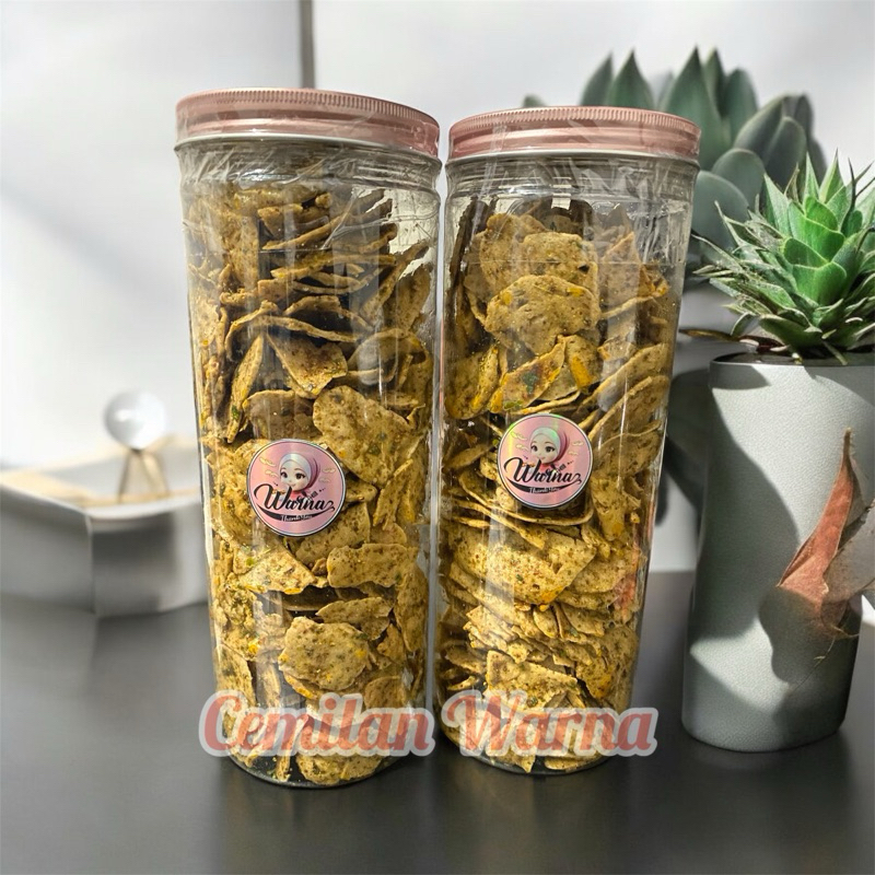 

Warna Basreng Daun Jeruk 500gr - Makanan Ringan Basreng Daun Jeruk Toples