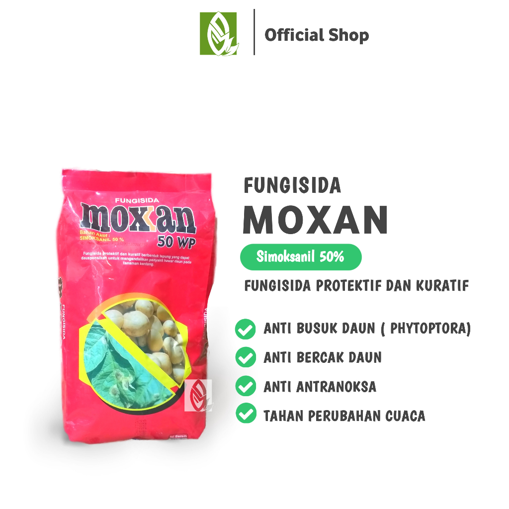 FUNGISIDA - MOXAN 50WP - 500 GRAM PENGENDALI PENYAKIT TANAMAN