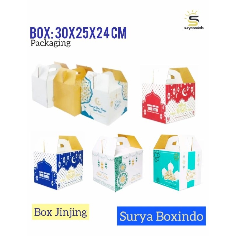 

Box 30x25x24cm (jinjing)/Kardus /Lebaran/idul fitri