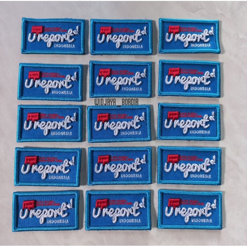 Bordir Timbul Badge Ureport Pramuka