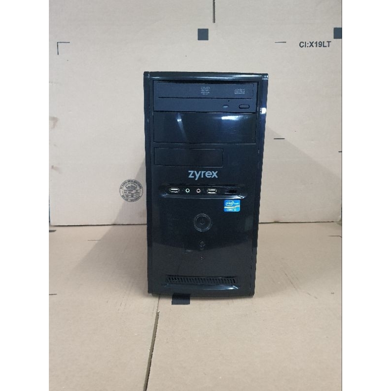 KOMPUTER CPU ZYREX I3 2100 RAM 4GB HDD 500GB MULUS LIKE MEW TINGGAL PAKAI BERGARANSI