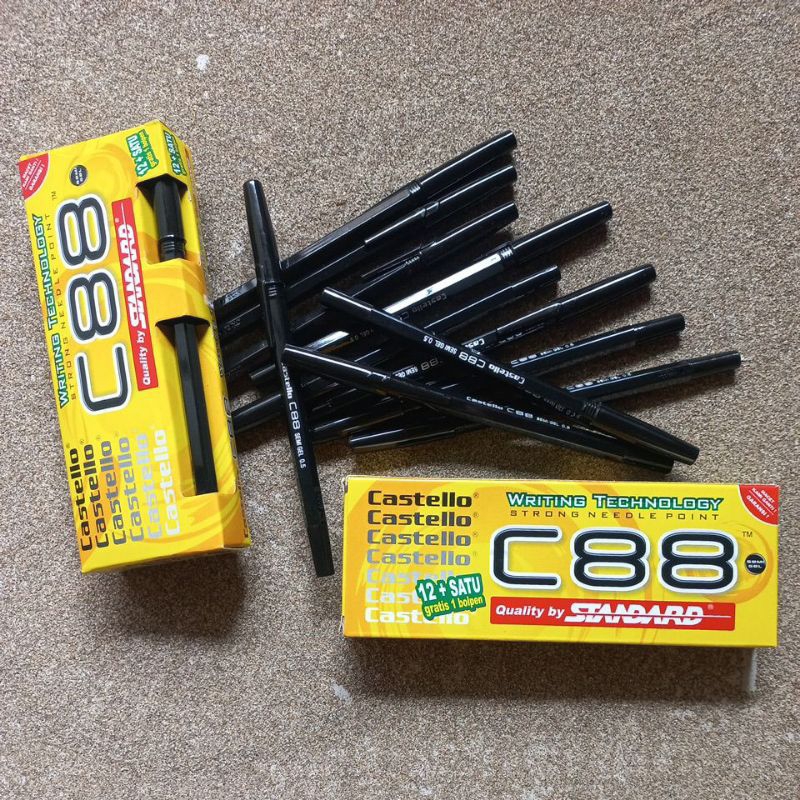

pena standard / pena castello hitam per pack