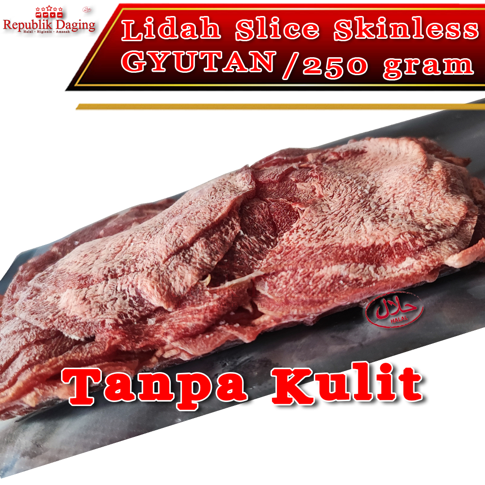 

Lidah Slice Skinless Gyutan Sapi 250 gram